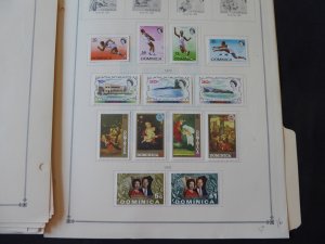 Dominica 1937-1972 Mint Stamp Collection on Scott International Alb Pgs