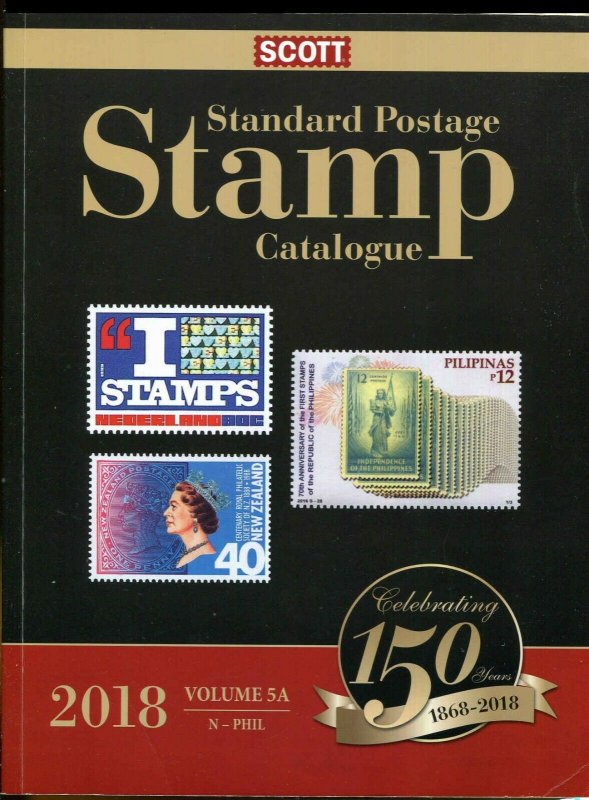 2018 SCOTT STANDARD POSTAGE STAMP CATALOGUE VOL 5A N-Phil( 1 book)