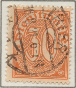 Germany Weimar Republic 30pf Dienstmarke Official Prussia use SG129 1920