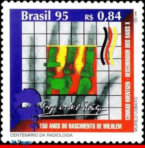 2553 BRAZIL 1995 X-RAY, ROENTGEN BIRTHDAY, HEALTH, SCIENCE, MI# 2668 C-1967 MNH