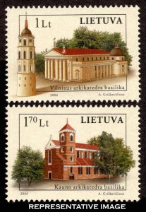 Lithuania Scott 817-818 Mint never hinged.