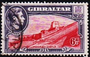 Gibralta. 1938 6d S.G.126b Fine Used