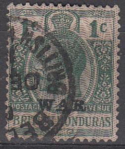 British Honduras MR1 SG 114 Used F/VF 1916  SCV $2.50