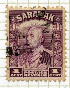 SARAWAK;  1934 early Charles Brooke issue used 1c. value