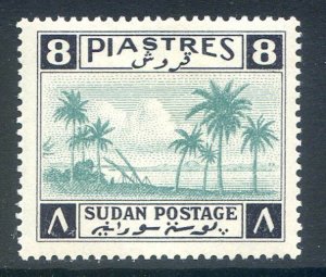 Sudan 8p Emerald and Black SG93 Mounted Mint