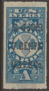 U.S.  Scott #RF13 Playing Cards - Revenue Stamp - Used Single