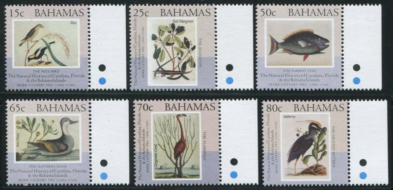 Bahamas 2002 Sc 1047-1052 Catesby Birds Fish CV $11