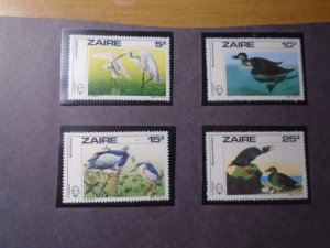 Zaire  #  1195-98  MNH  Birds