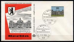 GERMANY LOT OF FOUR TOWNS FIRST DAY  COVERS AS SHOWN