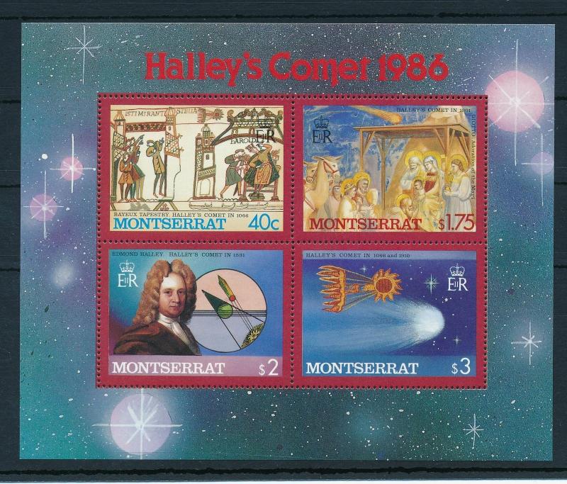 [15031] Montserrat 1986 Halleys Comet Souvenir Sheet MNH