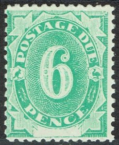 AUSTRALIA 1902 POSTAGE DUE 6D WMK INVERTED