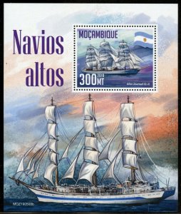 MOZAMBIQUE  2019  GRAND SAILING SHIPS  SOUVENIR SHEET MINT NEVER HINGED