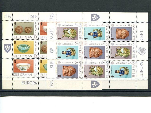 Isle of Man 1976 and 1978 Europa sheets VF NH