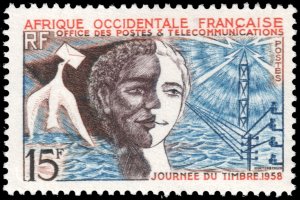 French West Africa #76  MNH - Stamp Day (1958)