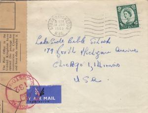 1963, England to Chicago, IL, Censored, See Remark (C2905)