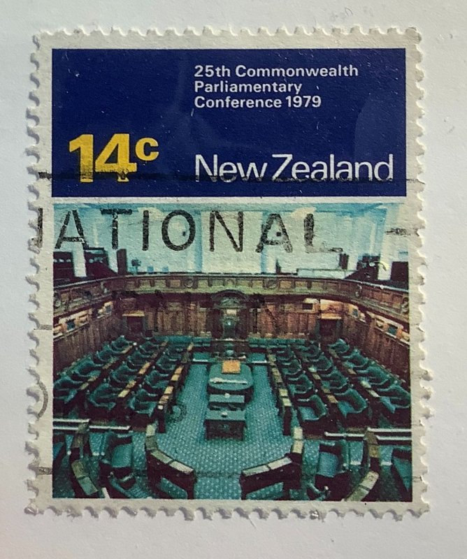 New Zealand 1979 Scott 698 used - 14c, Parliamentary Conference, Wellington