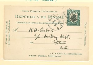 Canal Zone UX2d 1908 1c Balboa Postal Card
