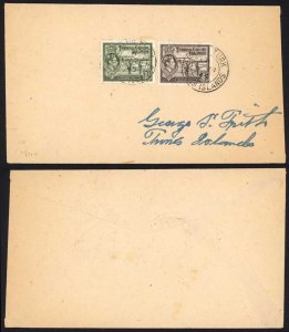 Turks and Caicos KGVI 6d and 1/- colour change on cover