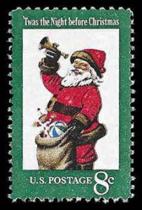 PCBstamps   US #1472 8c Christmas, Santa Claus, MNH, (17)