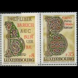 LUXEMBOURG 1983 - Scott# 691-2 Giant Bible Set of 2 NH