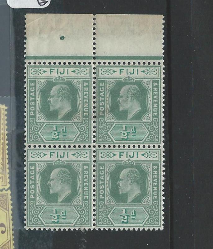 FIJI ISLANDS (P0706B)  KE 1D   SG115 BL OF 4   MNH