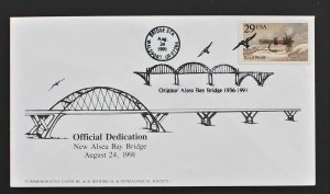 US #2545 Official Dedication New Alsea Bay Bridge Aug 24,1991 Historical Society