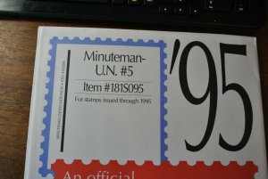 SCOTT U.N. #5 Minuteman 1995 supplement,  new unused.