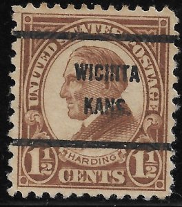 US Bureau Precancels: KS: Wichita; #633-61; 1½¢ 1926-31; PSS CV $1.50