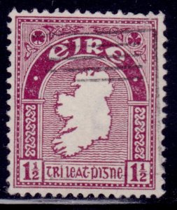 Ireland 1940-42, Map of Ireland, 1 1/2p, sc#106, used