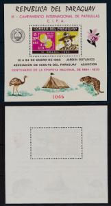 [35789] Paraguay 1965 Scouting Perforated Souvenir Sheet MNH