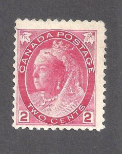 CANADA #77 MINT NH 2c BRIGHT CARMINE NUMERAL QUEEN VICTORIA DIE I BS27566