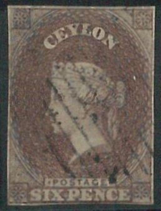 70357 - CEYLON - STAMPS: Stanley Gibbons #  6a - Finely Used