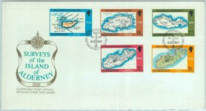 84229 - ALDERNEY - Postal History - FDC COVER 1989 - MAPS