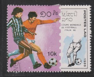 Laos 902 World Cup Soccer 1990