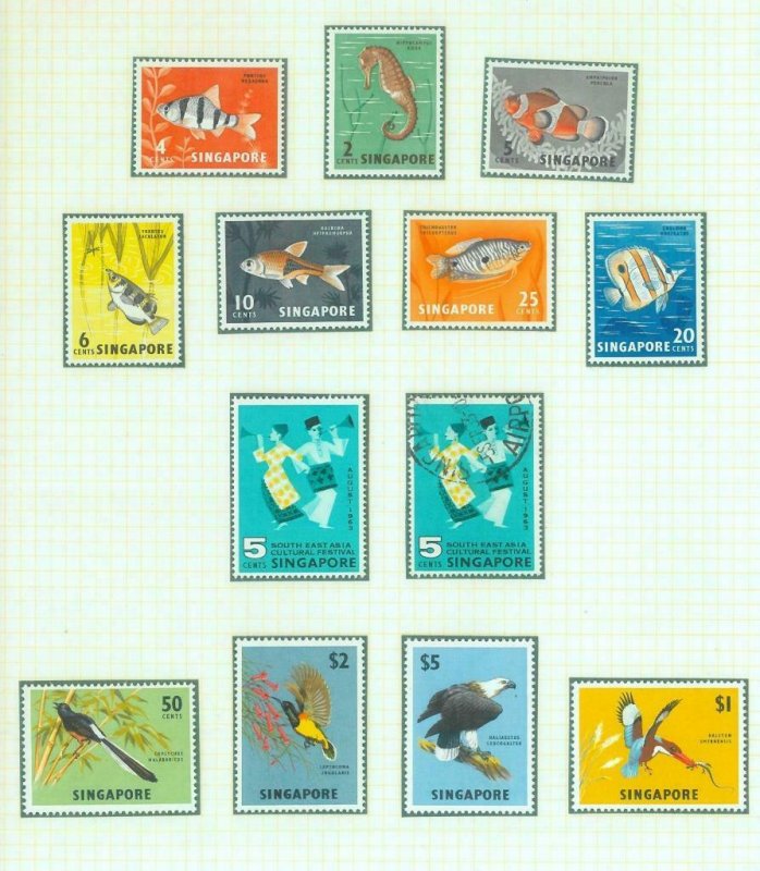 84425 - MALAYA Singapore Hong Konk - Lot of stamps  - mixed  USED and MINT