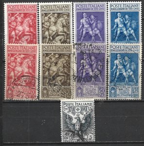 COLLECTION LOT 21340 ITALY 9 MH/USED SEMI POSTAL STAMPS 1915+ CV+$20