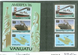 Vanuatu #419-21a Mint (NH)