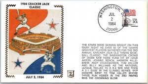 U.S. EVENT COVER 1984 CRACKER JACK CLASSIC BASEBALL GAME AT WASHINGTON D.C.