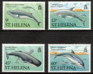 ST HELENA 1987 Marine Mammals; Scott 483-86, SG 509-12; MNH