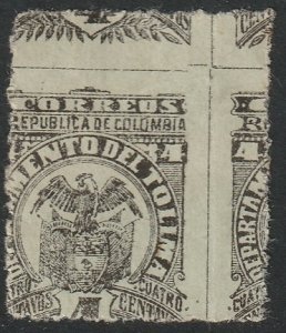 Colombia 1903 Sc 79 Tolima MNH** major misperf