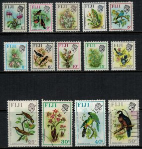 Fiji #305-16,17b,18a*/u  CV $23.35   Birds & Flowers