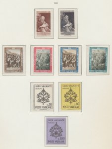 VATICAN - Scott 356-364 - MNH - 1963