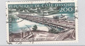 Ivory Coast Bridge green 200  Used (BP93313)