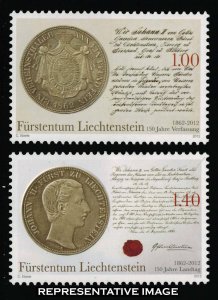 Liechtenstein Scott 1540-1541 Mint never hinged.