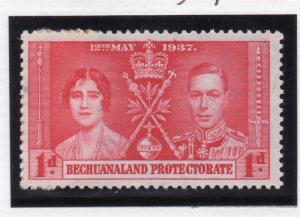 Bechuanaland 1937 Early Issue Fine Mint Hinged 1d. Coronation Set