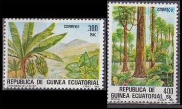 1983 Guinea Equatorial 1642-1643 Trees 8,50 €