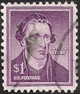 # 1052a USED DRY PRINT PATRICK HENRY