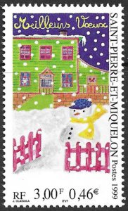 ST. PIERRE & MIQUELON Sc. 688 Christmas 1999 MNH