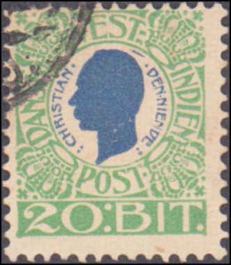 Danish West Indies #33, Incomplete Set, 1905, Used
