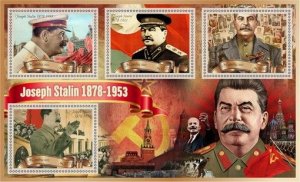 Stamps. Famous People, Joseph Stalin USSR 2022 year 1+1 sheets perf Namibia